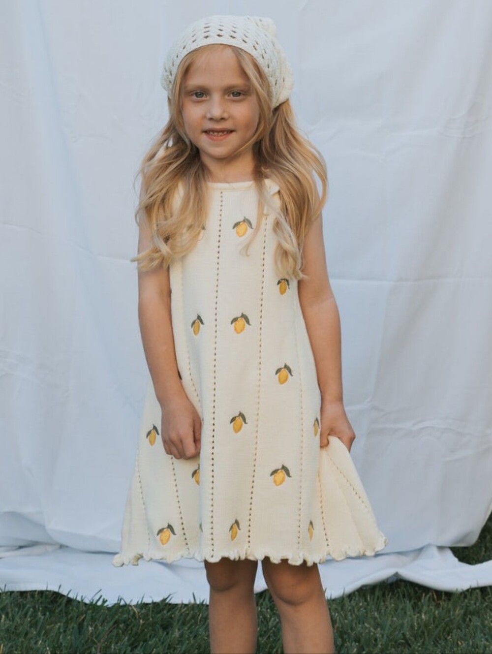NWT Forever French Lemon Knit Dress – Size 2–3Y